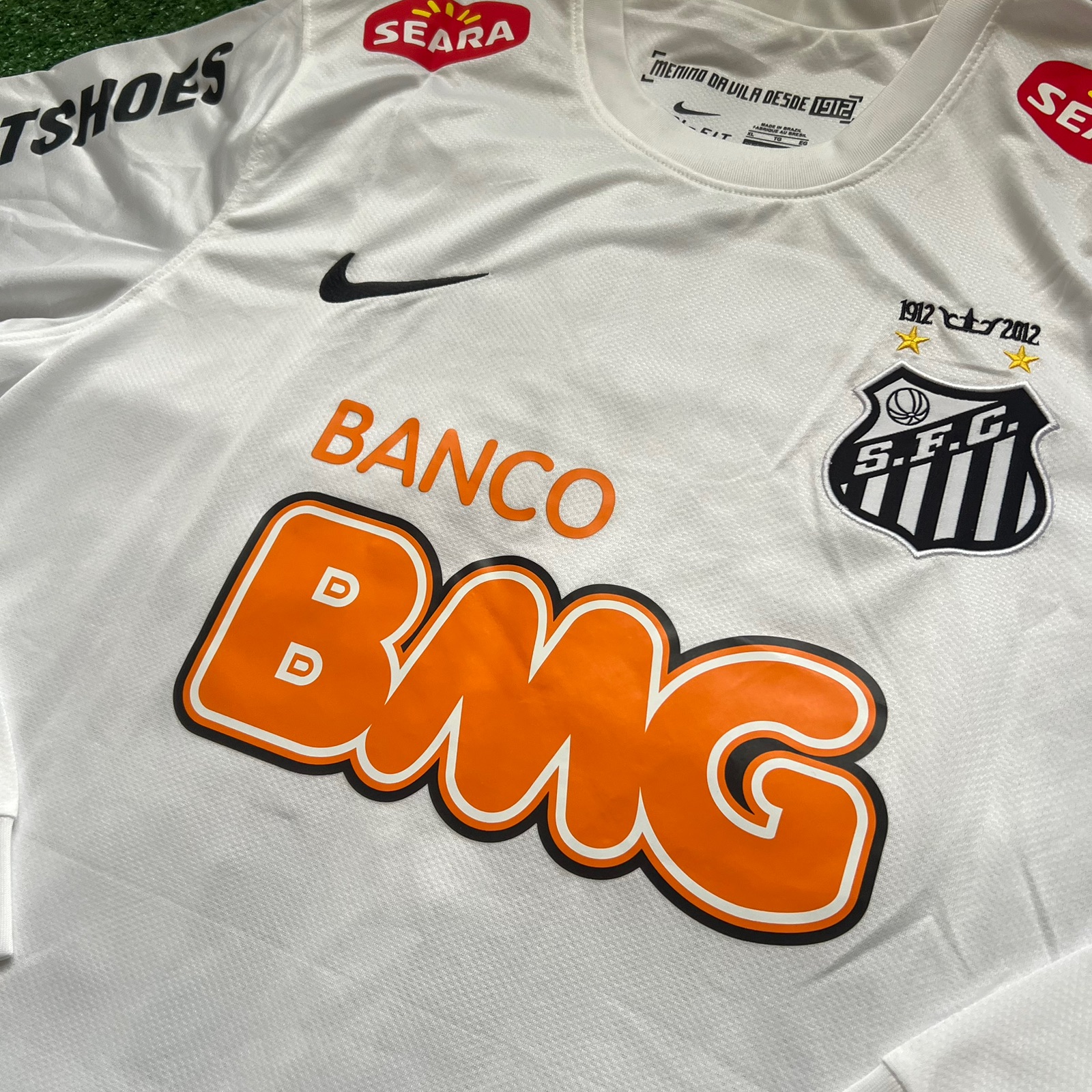 Santos FC 2012/13 Local — Neymar Jr #11 — Manga larga (Retro) - Imagen 3
