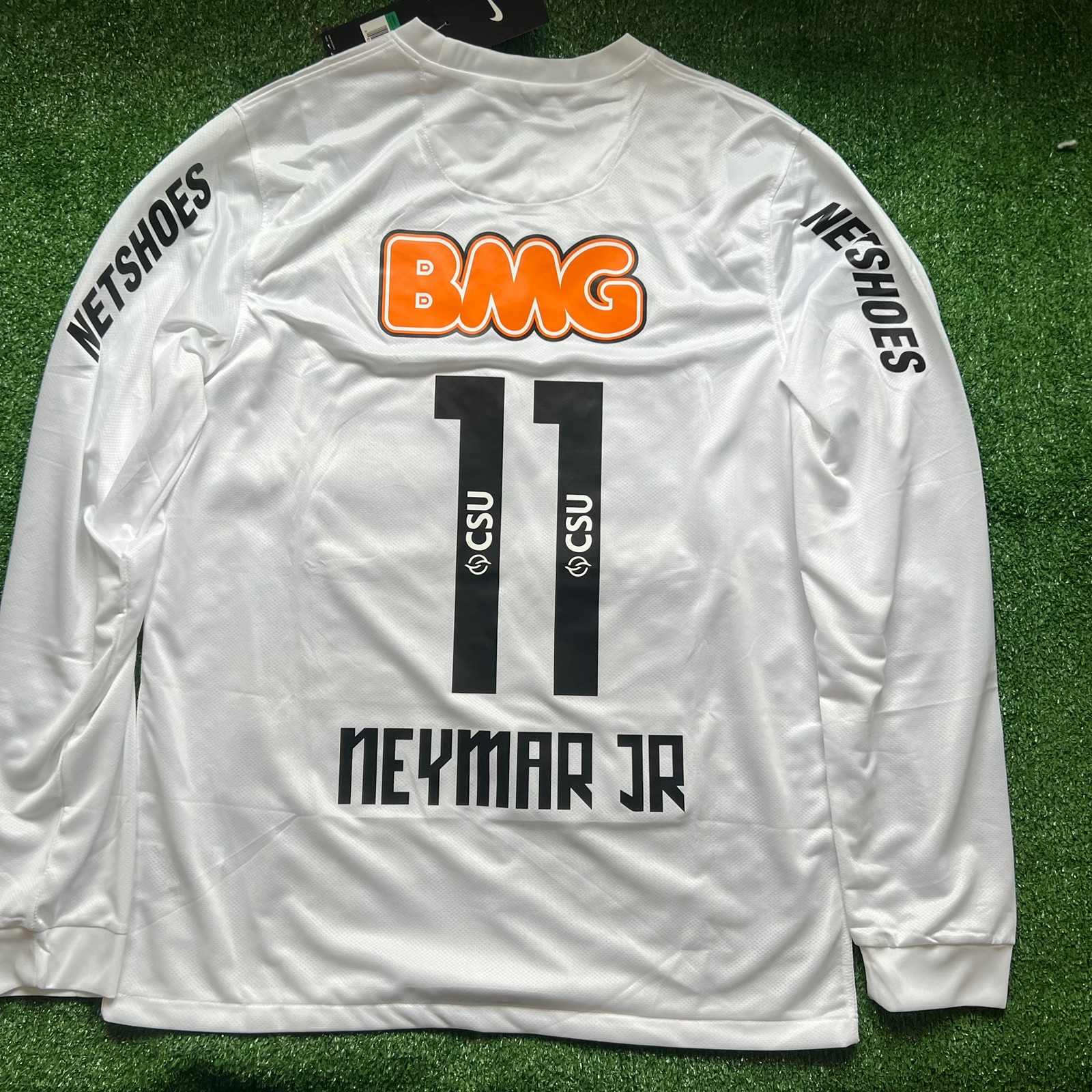 Santos FC 2012/13 Local — Neymar Jr #11 — Manga larga (Retro) - Imagen 5