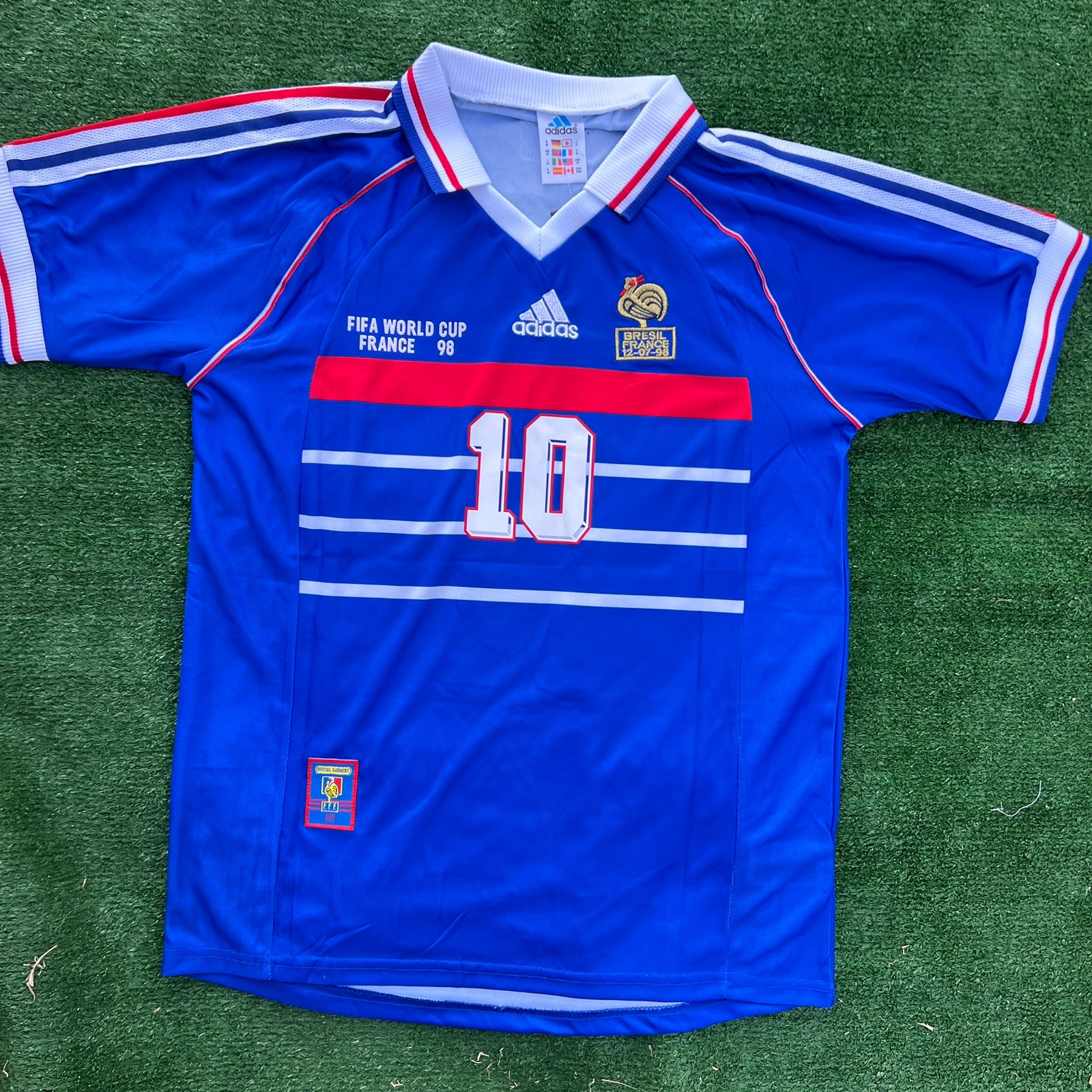 Francia 1998 Local — Zidane #10 (Retro)